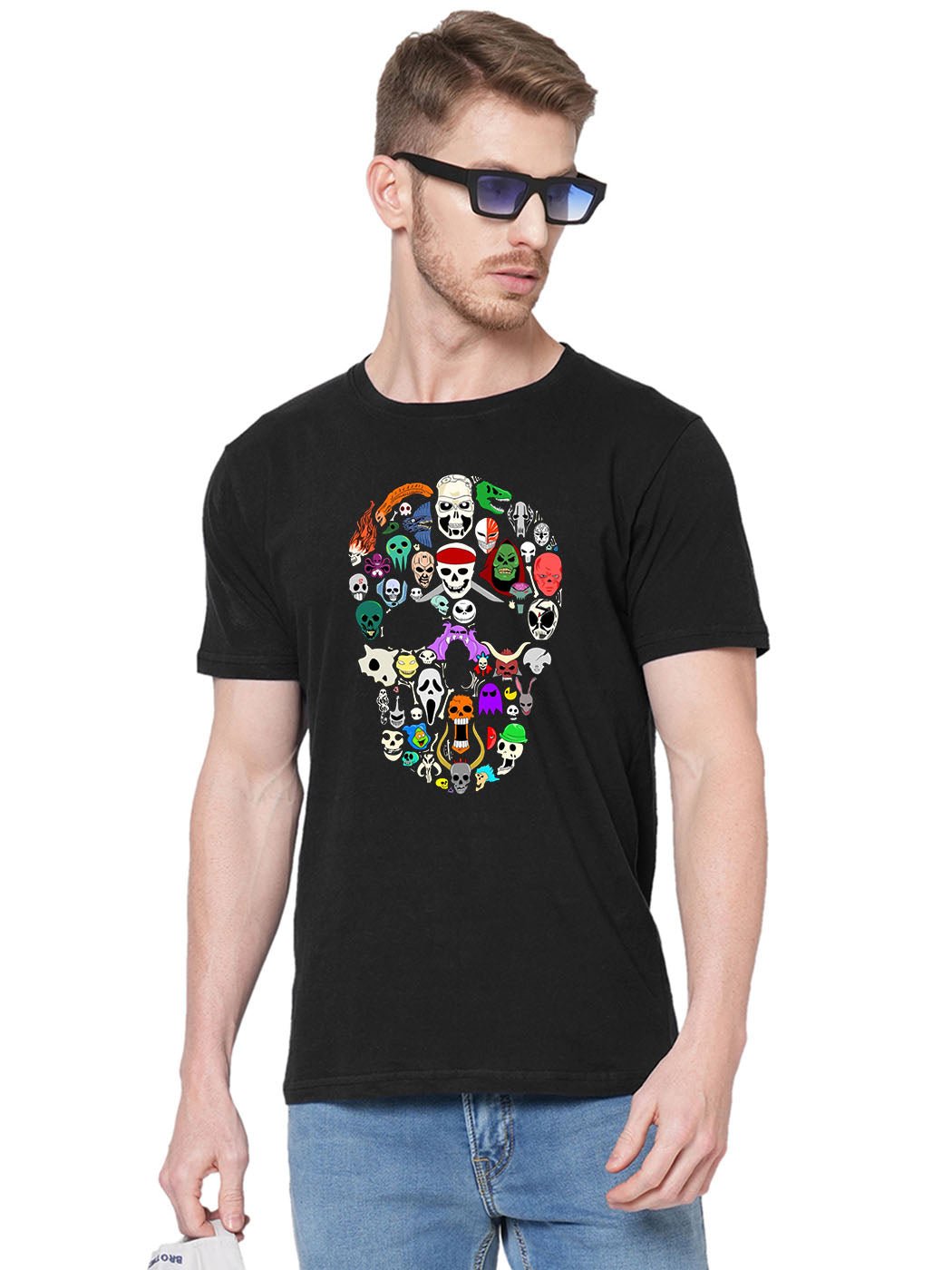 Colorful Skull T-Shirt - His'en'Her - Shop T-Shirts For Men & Women Online