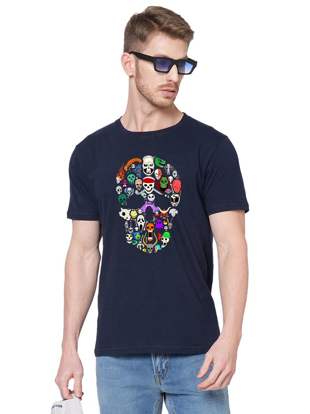 Colorful Skull T-Shirt - His'en'Her - Shop T-Shirts For Men & Women Online