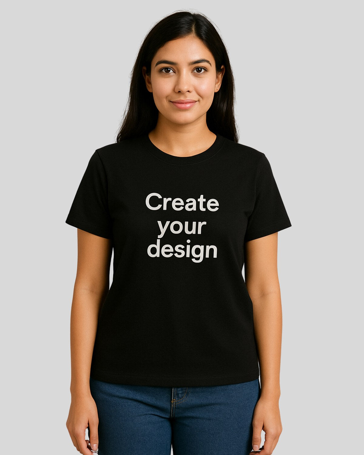 Women Custom T-Shirt - Black
