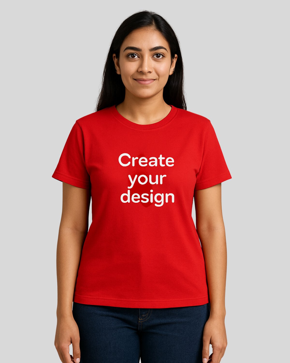 Women Custom T-Shirt - Red