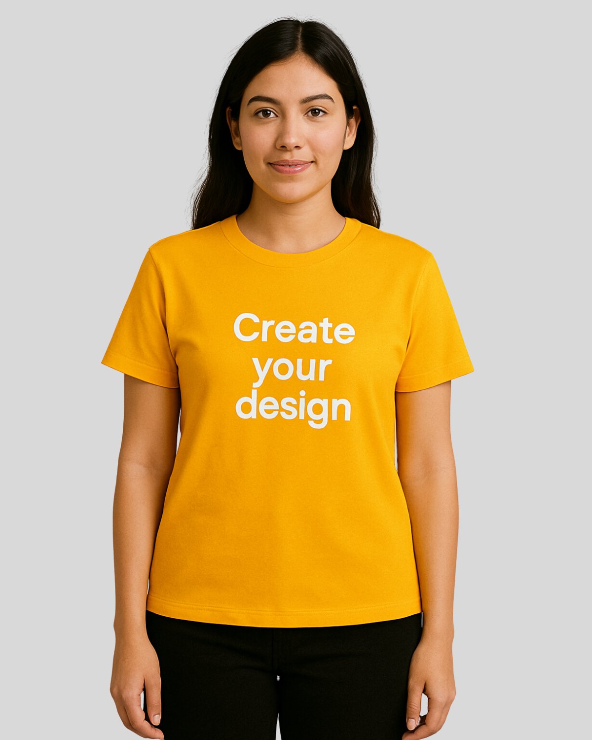 Women Custom T-Shirt - Yellow