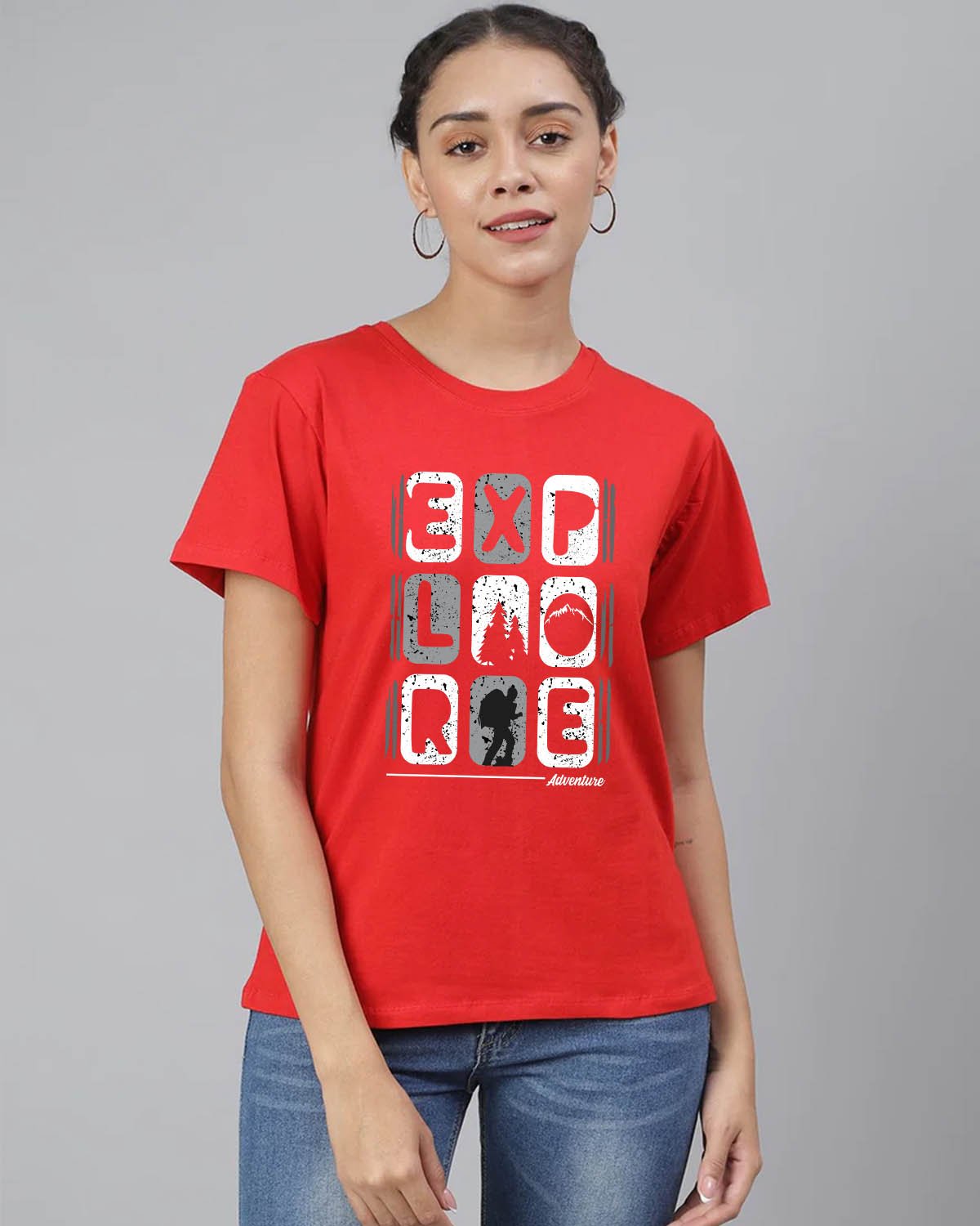 Explore World Women T-Shirt - His'en'Her - Shop T-Shirts For Men & Women Online