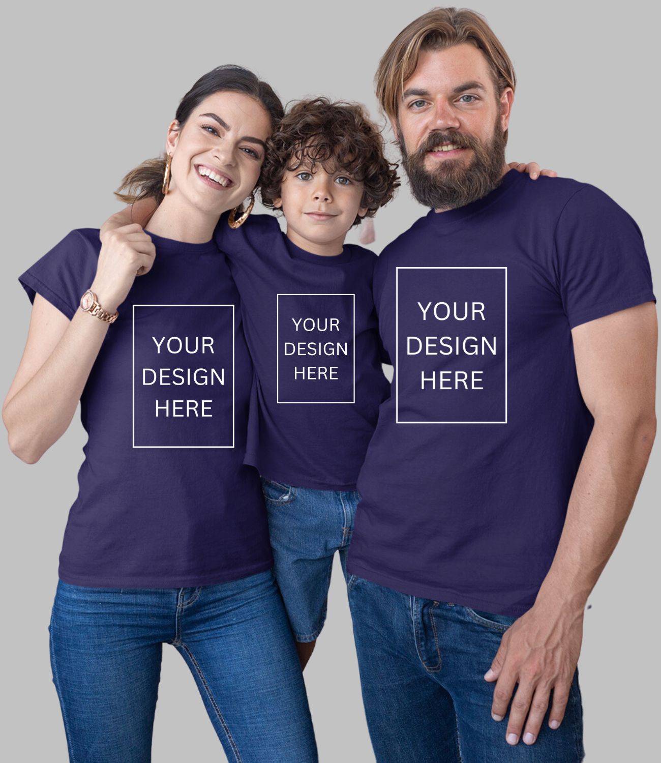 Custom Family T-Shirt - Navy