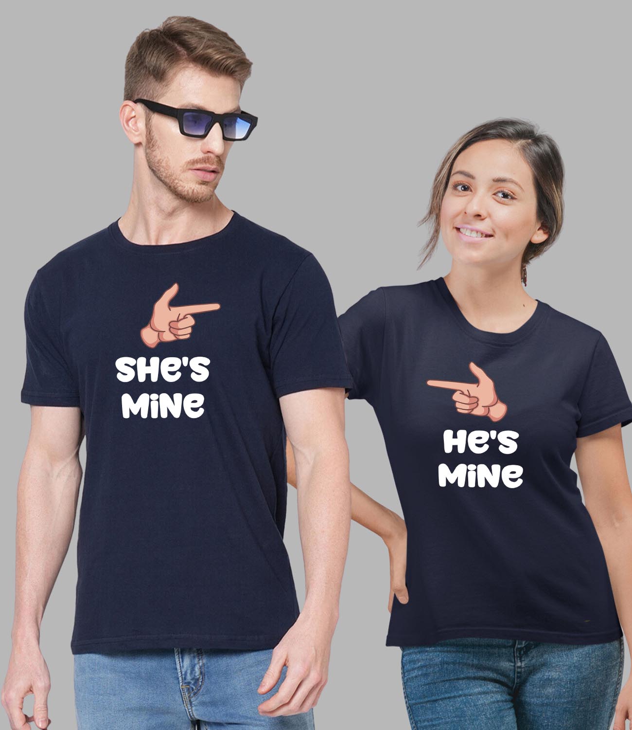 He's She's Mine Couple T-Shirt