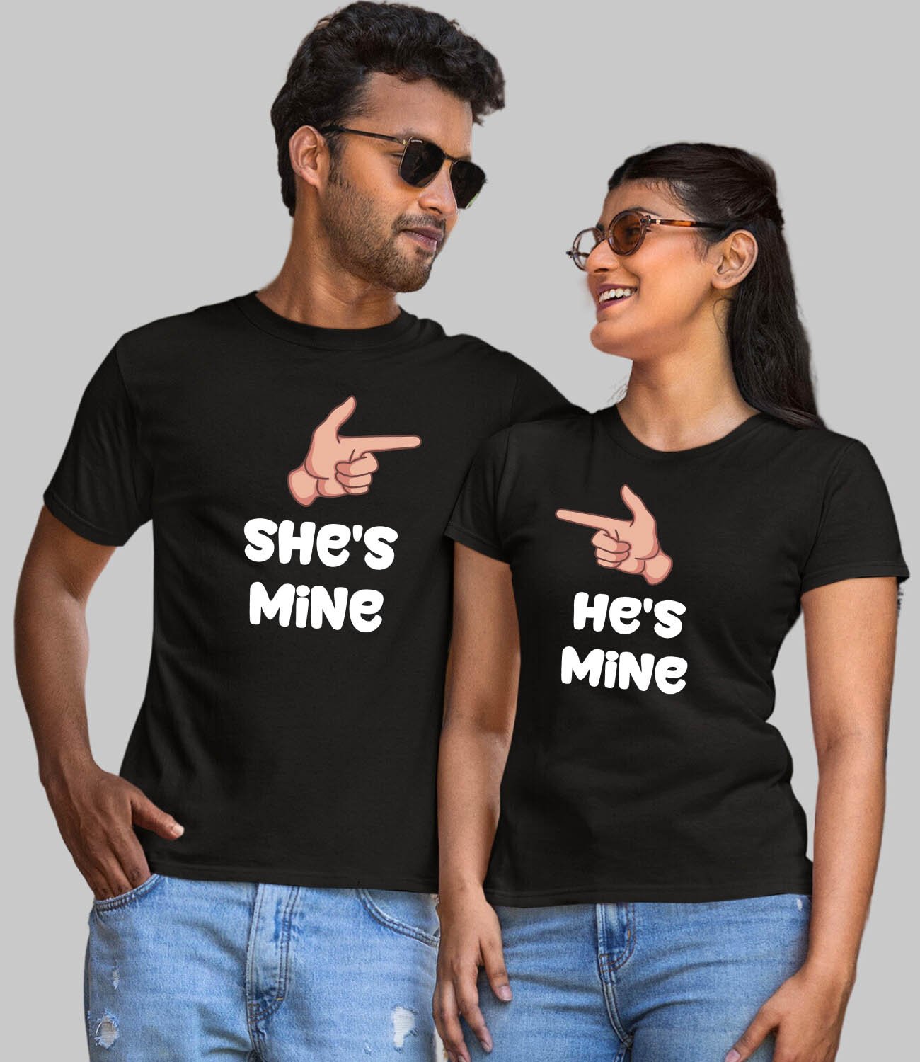 He's She's Mine Couple T-Shirt