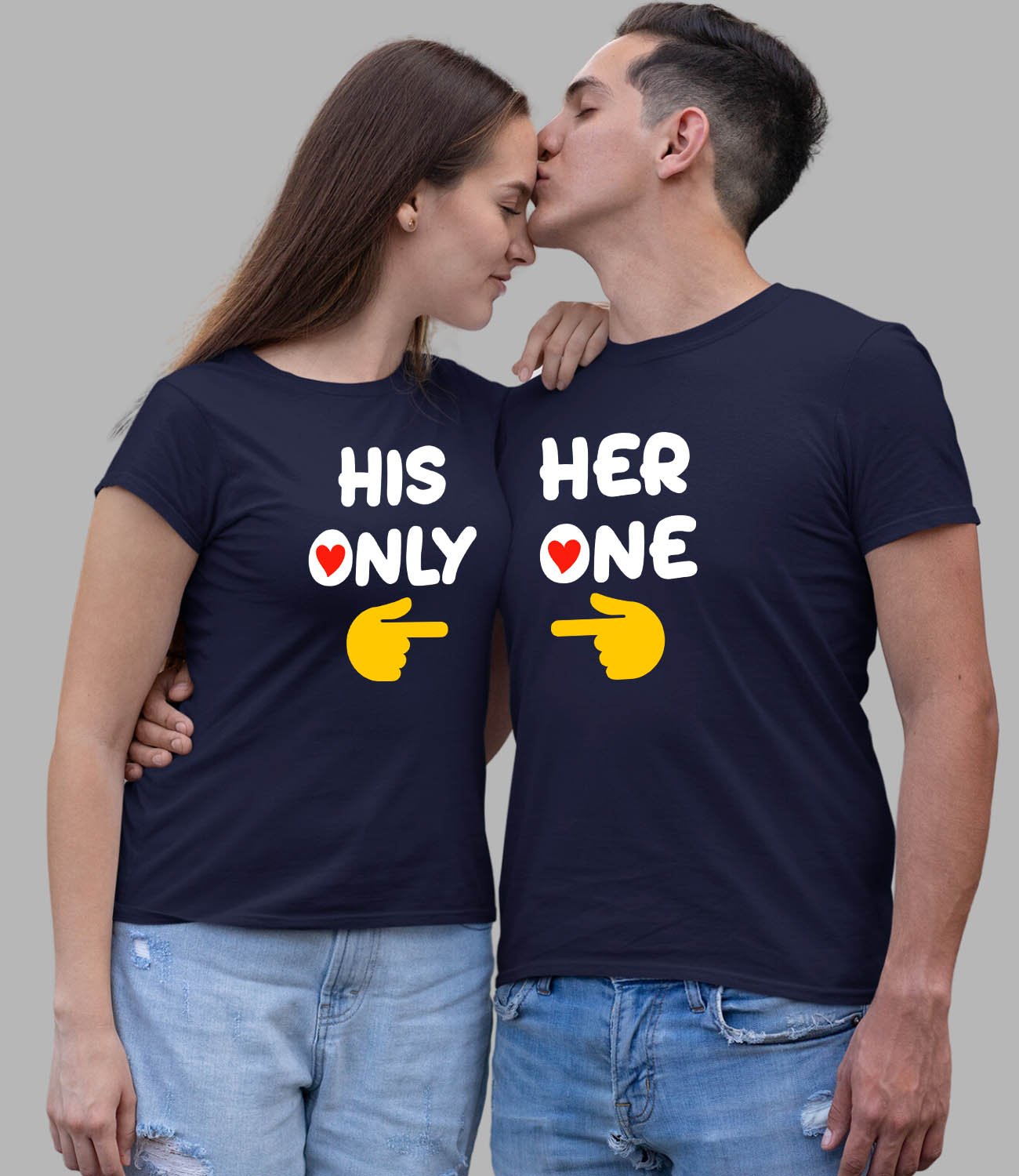 His Her Only Couple T-Shirt - His'en'Her - Shop T-Shirts For Men & Women Online