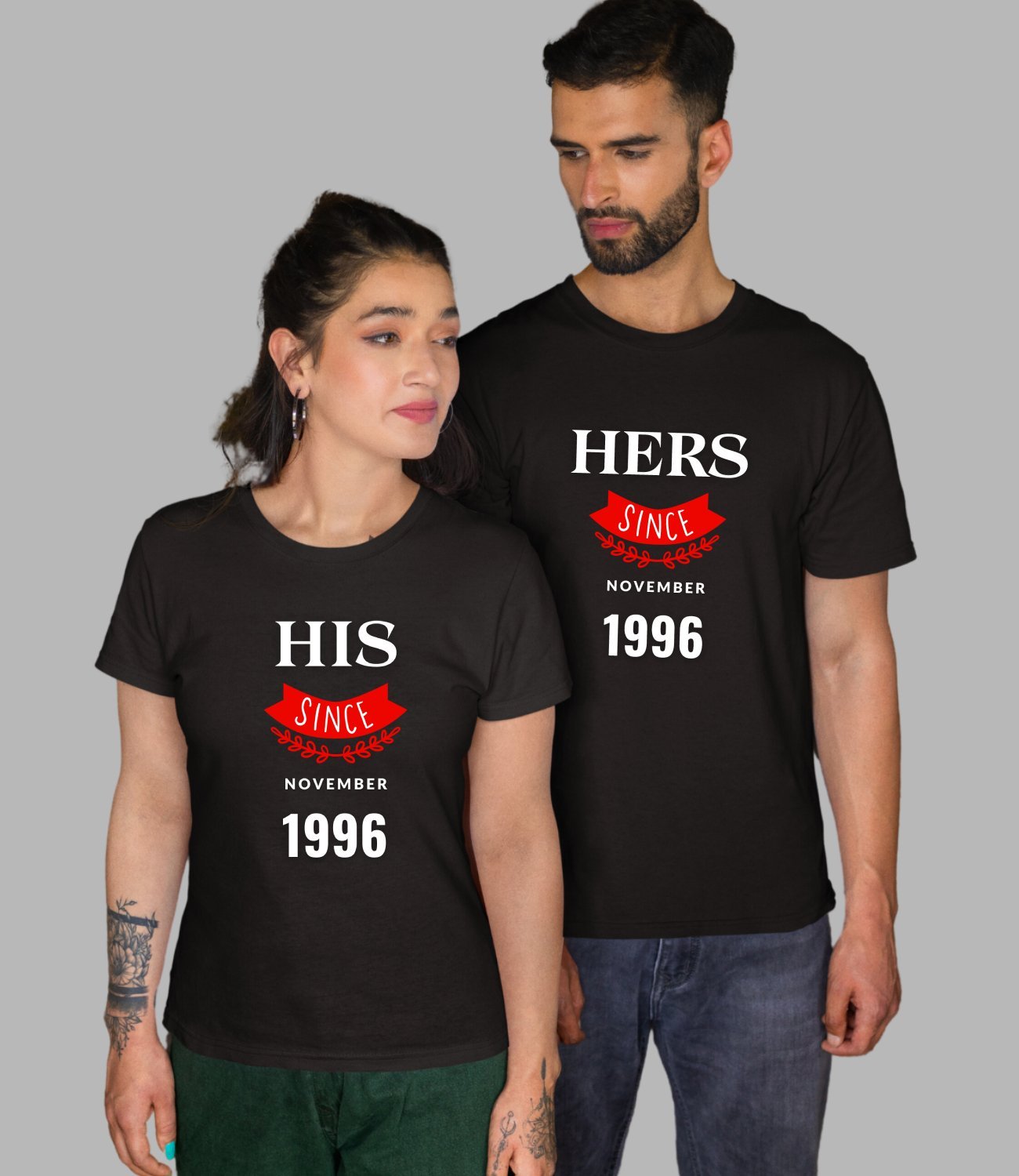 His & Her Since Couple T-Shirt