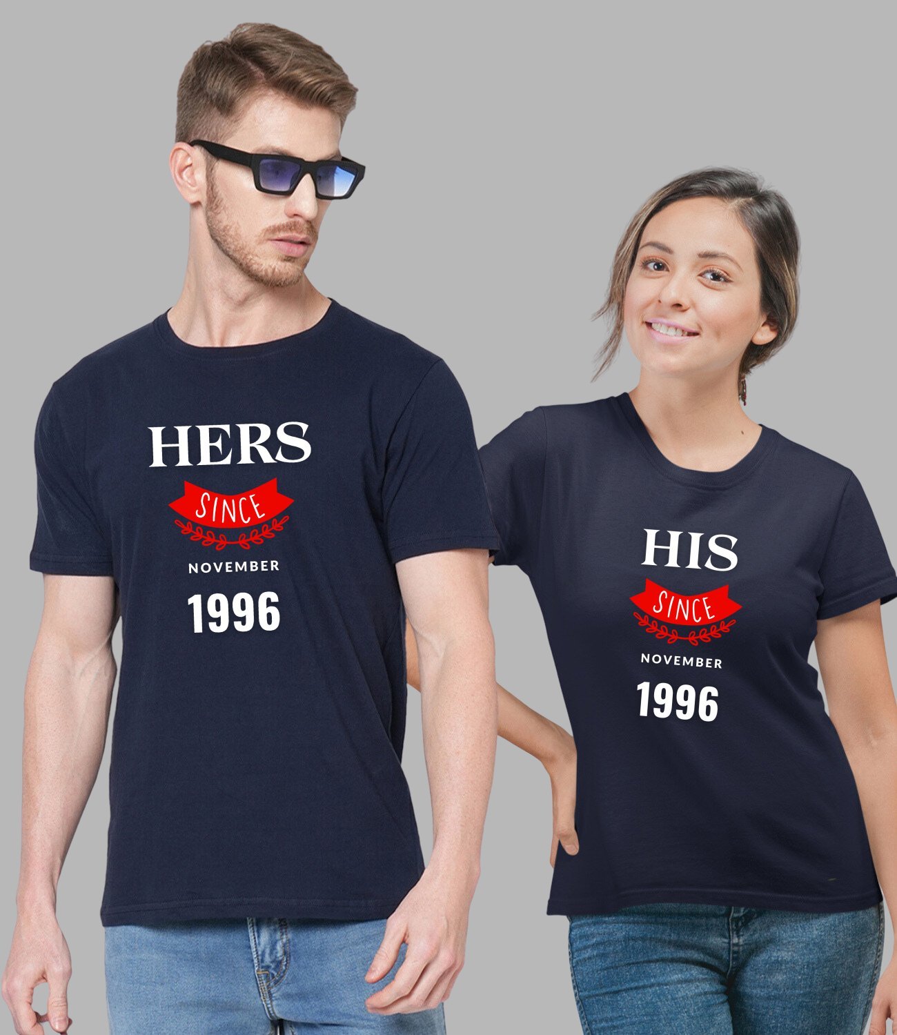 His & Her Since Couple T-Shirt