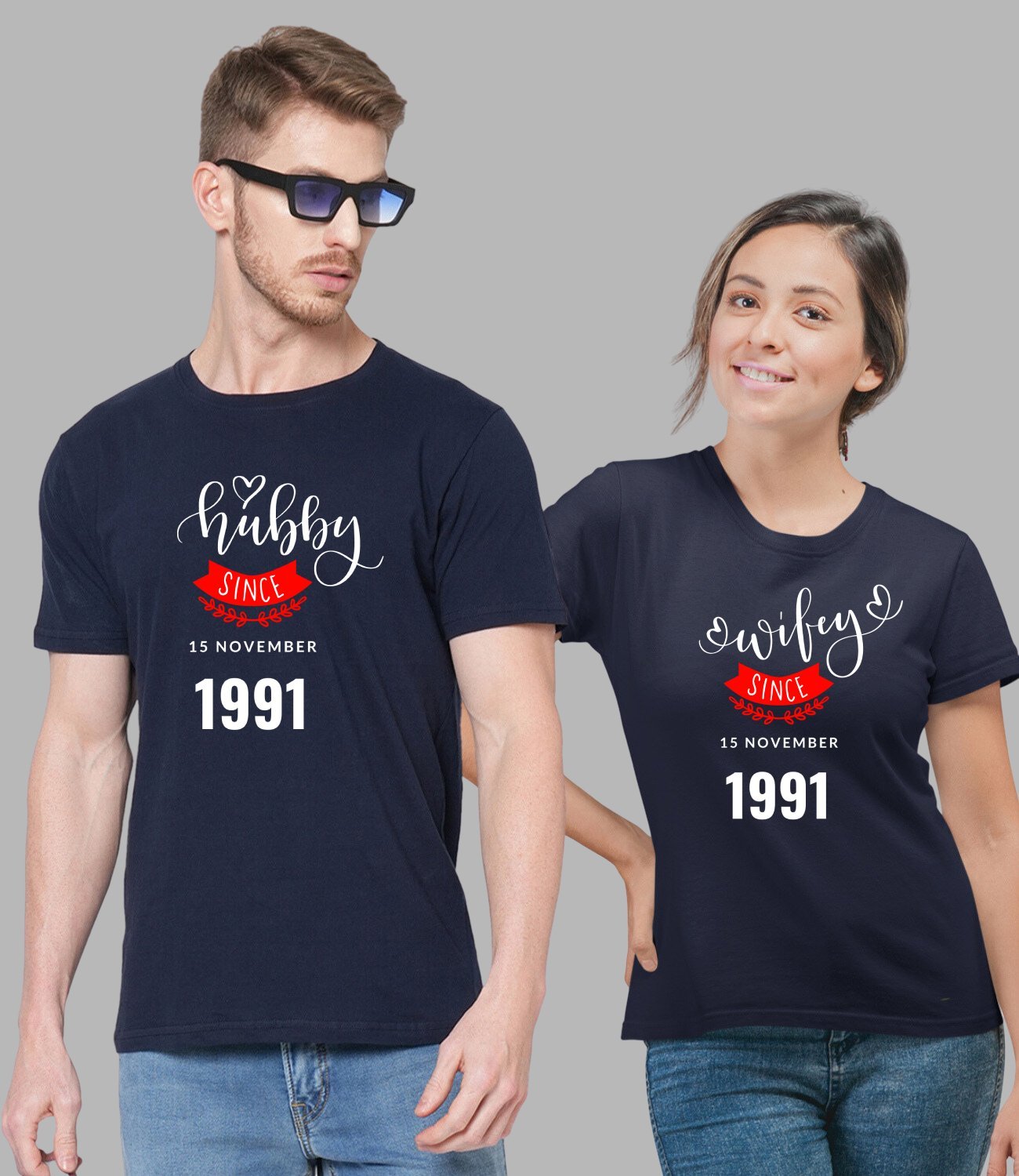 Hubby Wifey Since Couple T-Shirt