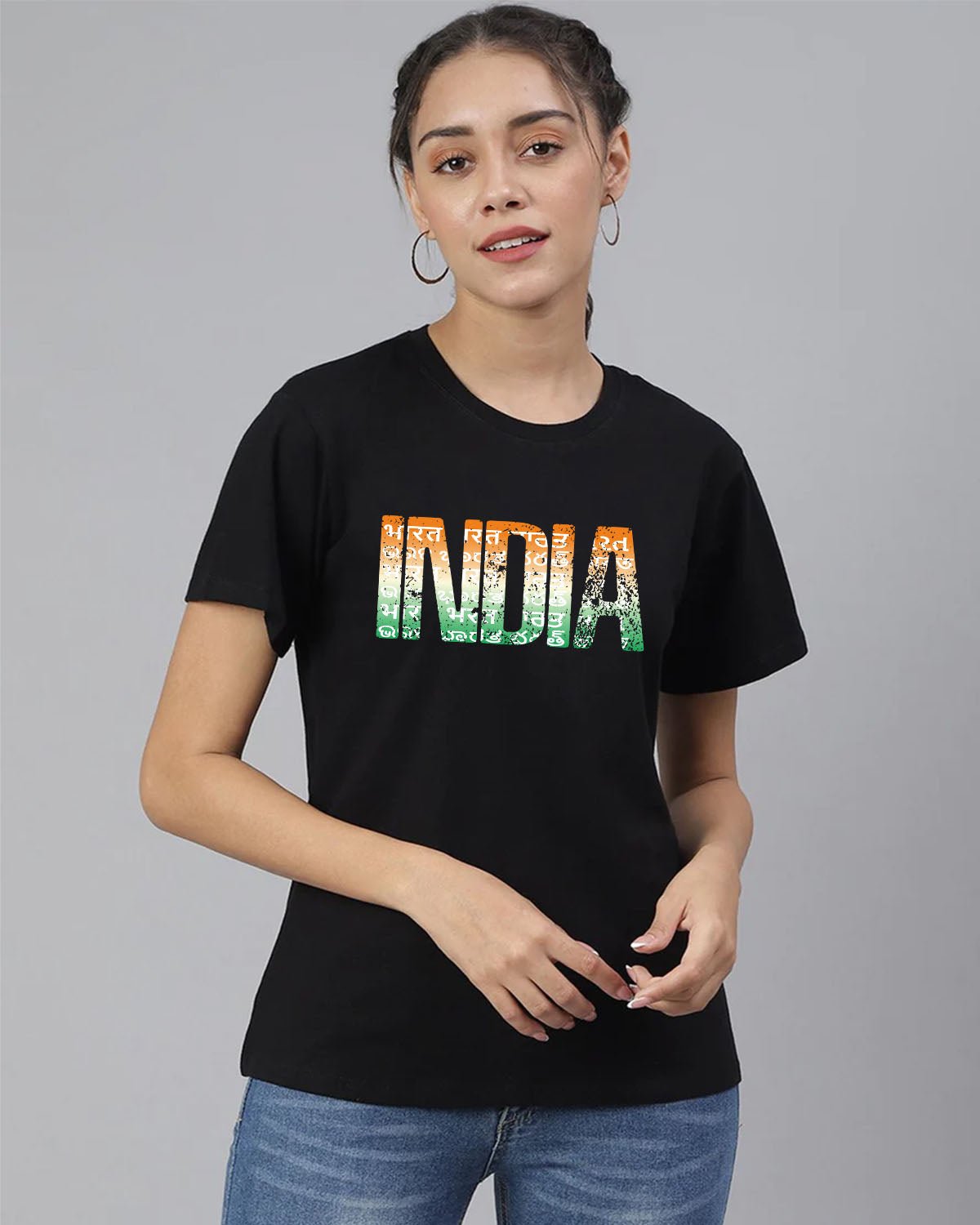 India Language Women T-Shirt - His'en'Her - Shop T-Shirts For Men & Women Online