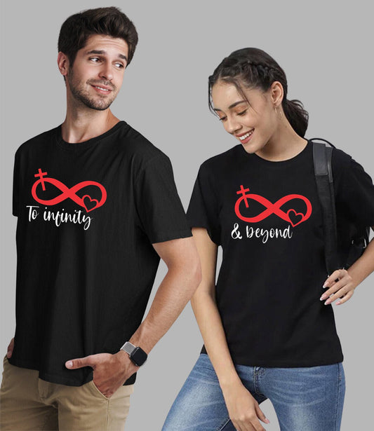 Infinty Love Couple T-Shirt - His'en'Her - Shop T-Shirts For Men & Women Online