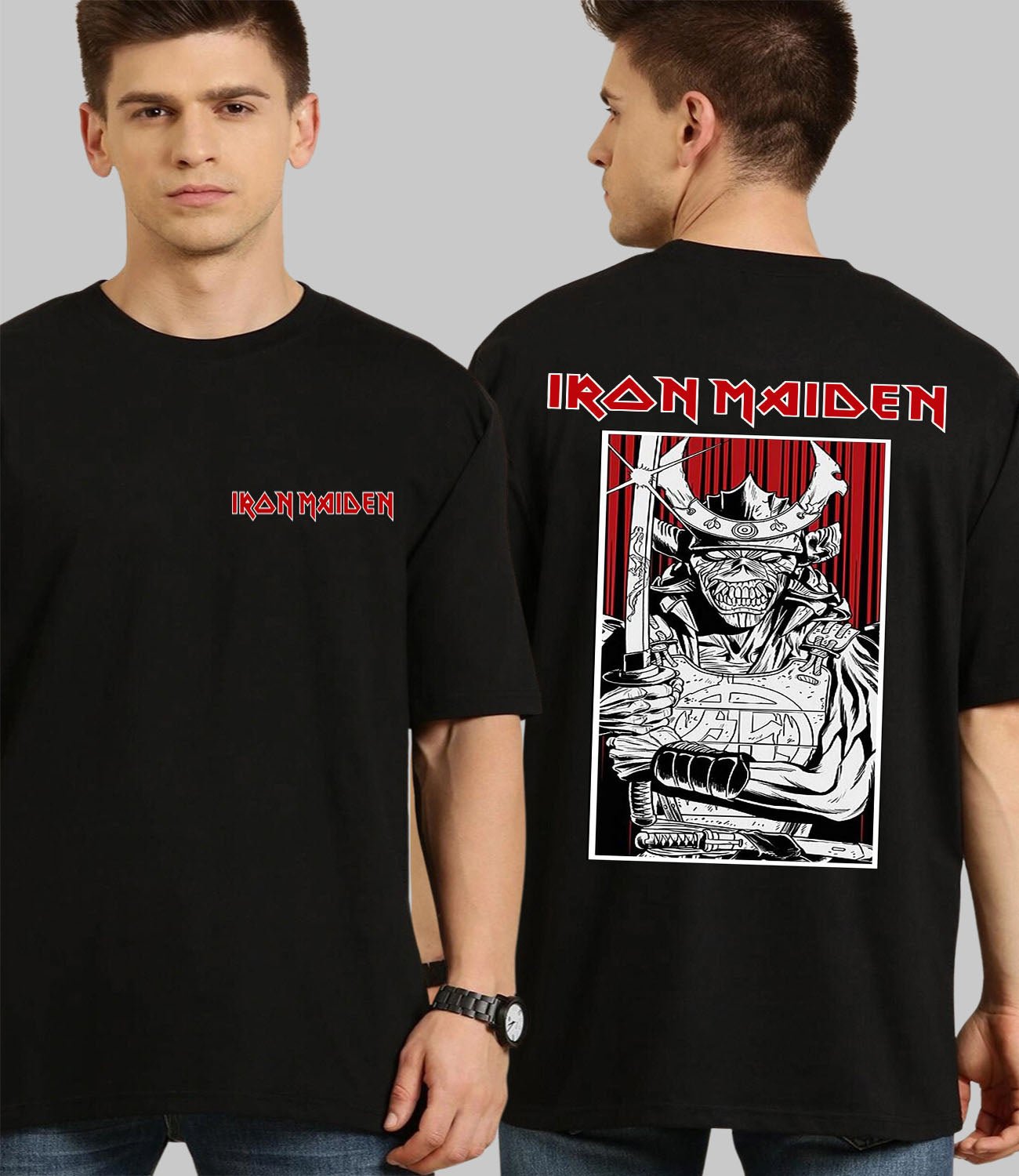 Iron Maiden- Oversized T-Shirt - His'en'Her - Shop T-Shirts For Men & Women Online