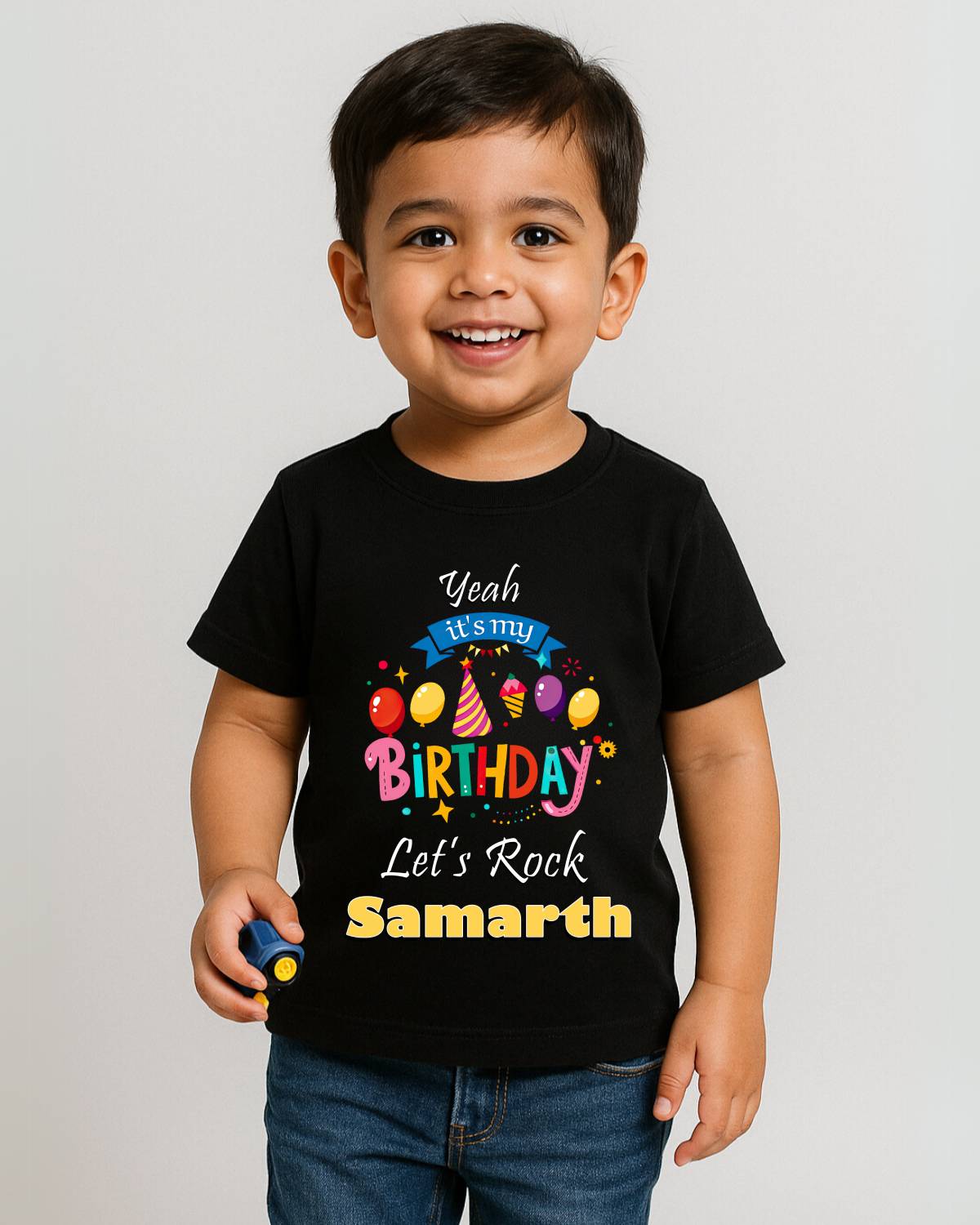 Let's Rock Custom Kids Birthday T-Shirt