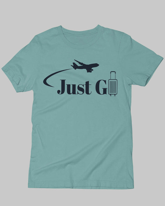 Just Go Travel T-Shirt - His'en'Her - Shop T-Shirts For Men & Women Online