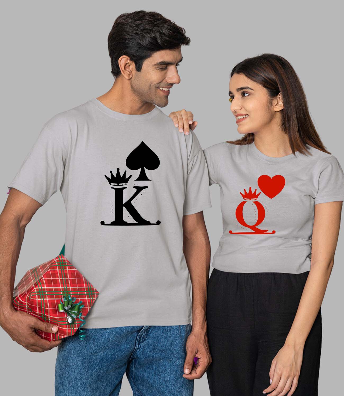 K & Q Couple T-Shirt - His'en'Her - Shop T-Shirts For Men & Women Online