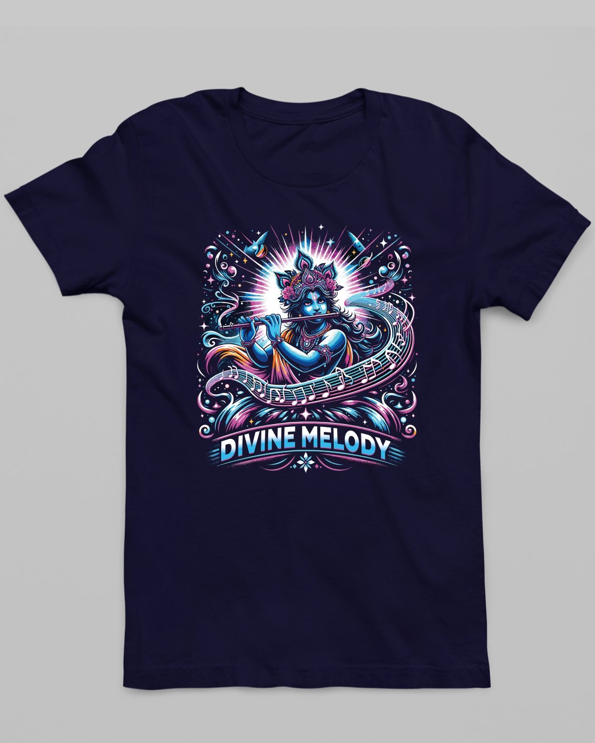 Krishna's Divine Tune T - Shirt - His'en'Her - Shop T - Shirts For Men & Women Online