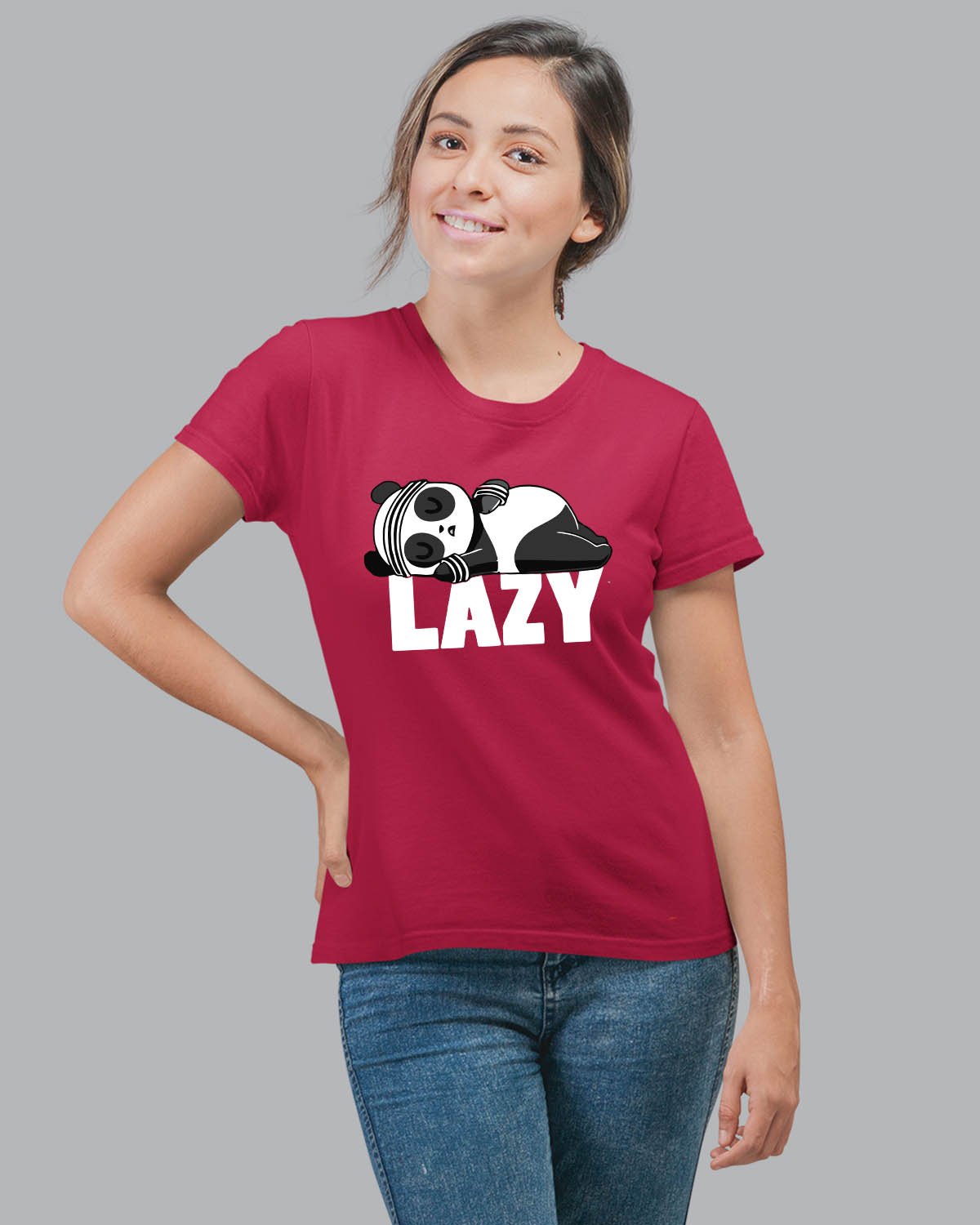 Lazy Panda Women T-Shirt - His'en'Her - Shop T-Shirts For Men & Women Online