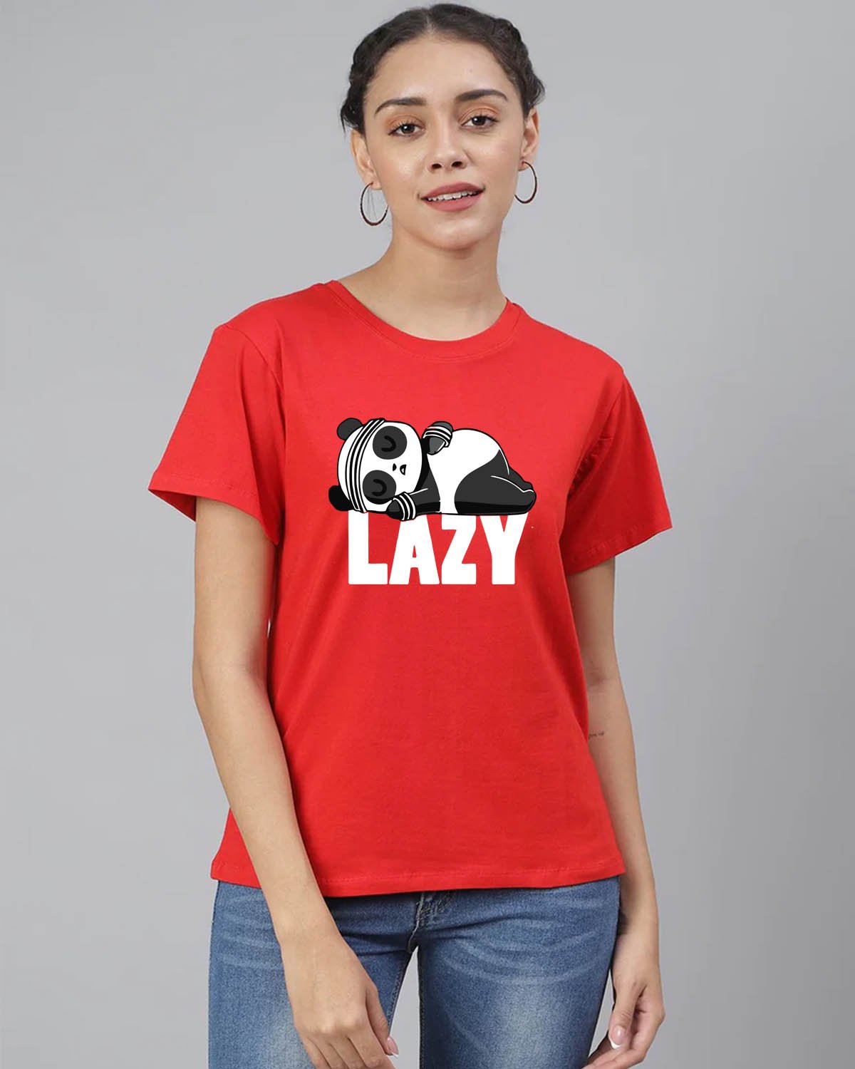 Lazy Panda Women T-Shirt - His'en'Her - Shop T-Shirts For Men & Women Online