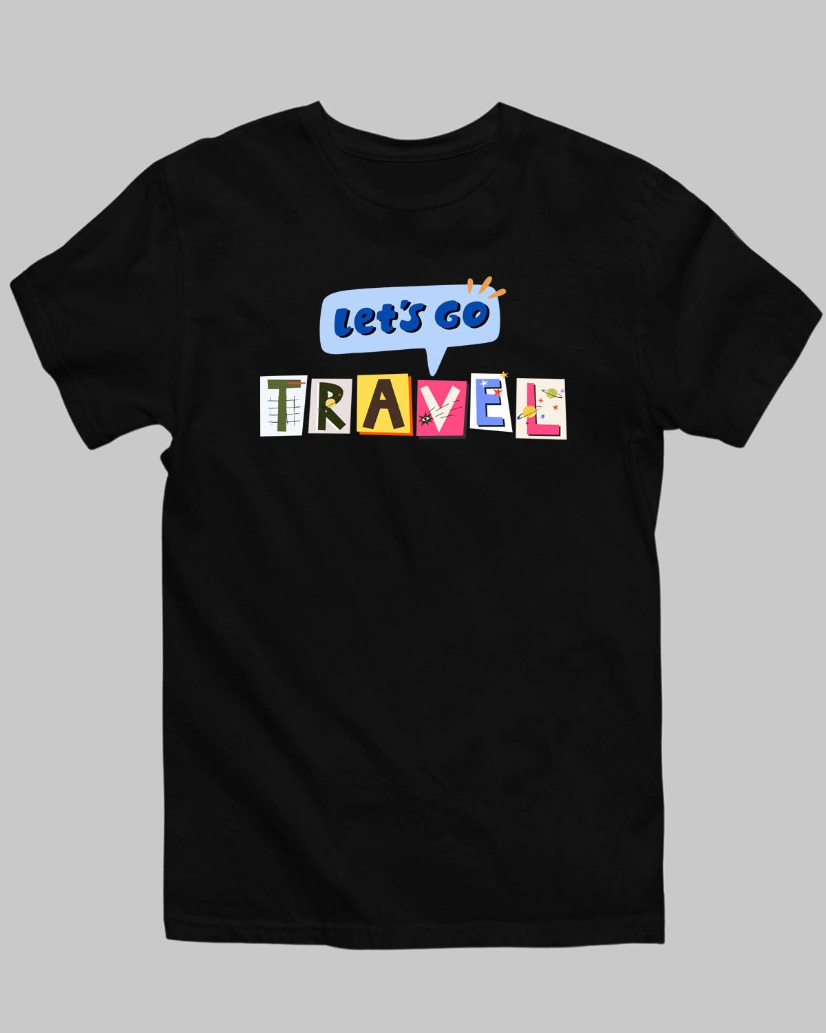 Lets Go Travel T-Shirt - His'en'Her - Shop T-Shirts For Men & Women Online