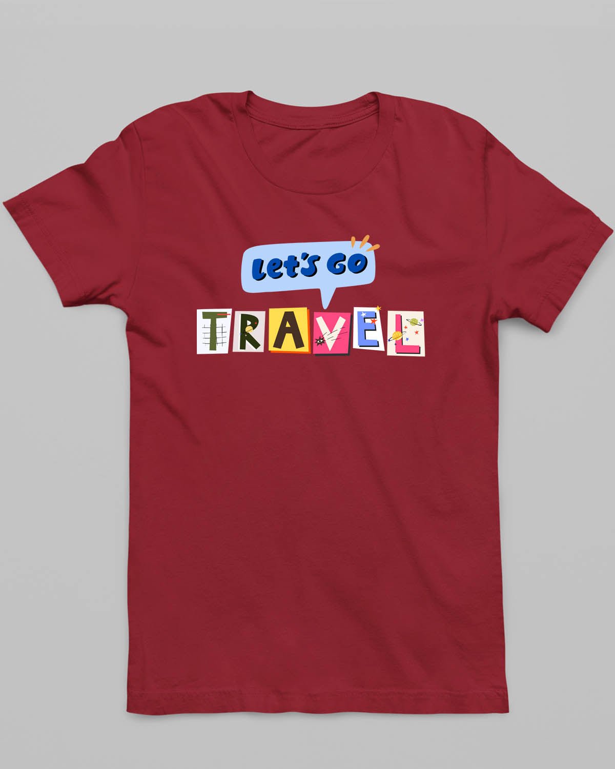 Lets Go Travel T-Shirt - His'en'Her - Shop T-Shirts For Men & Women Online