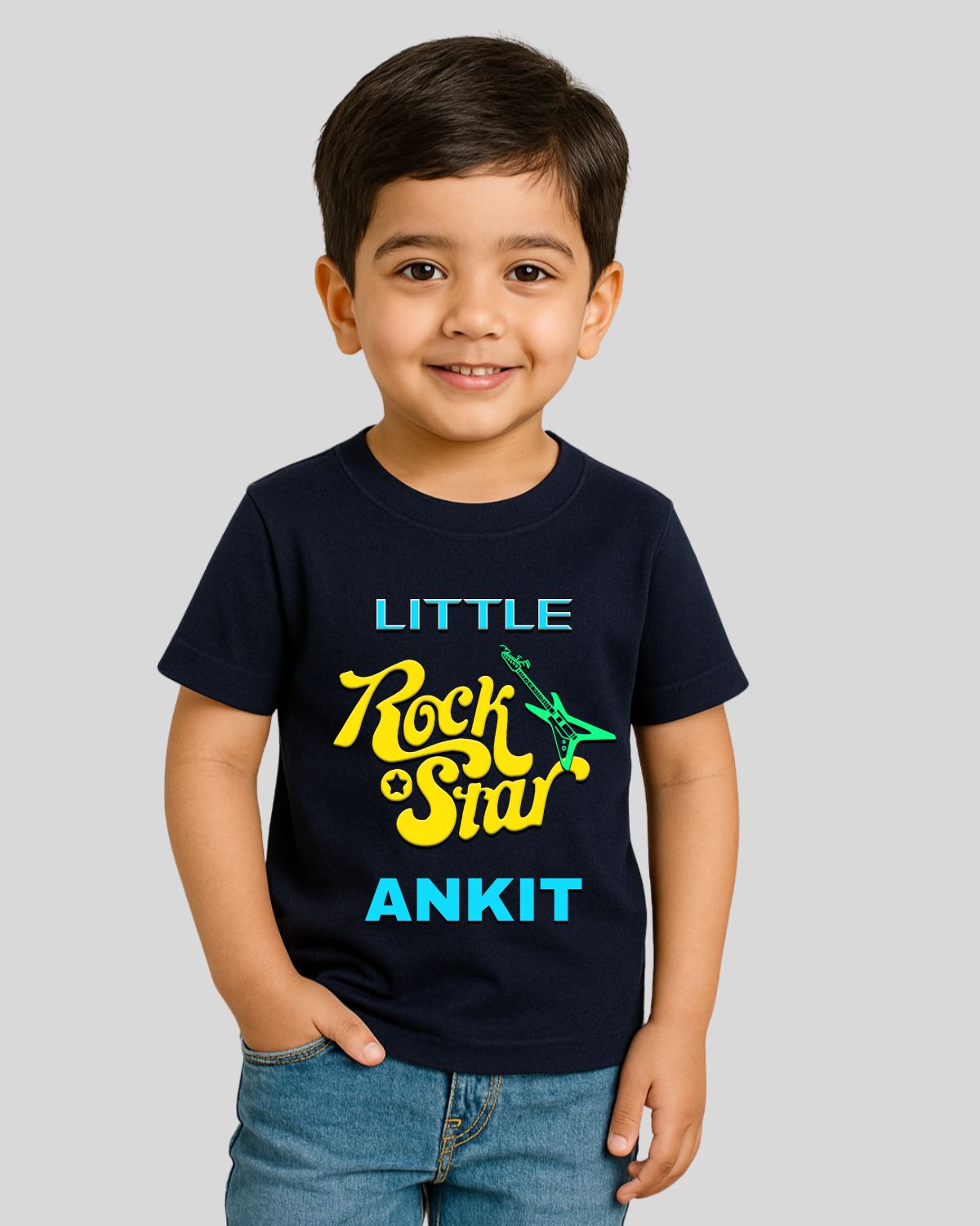 Rockstar Custom Kids Birthday T-Shirt