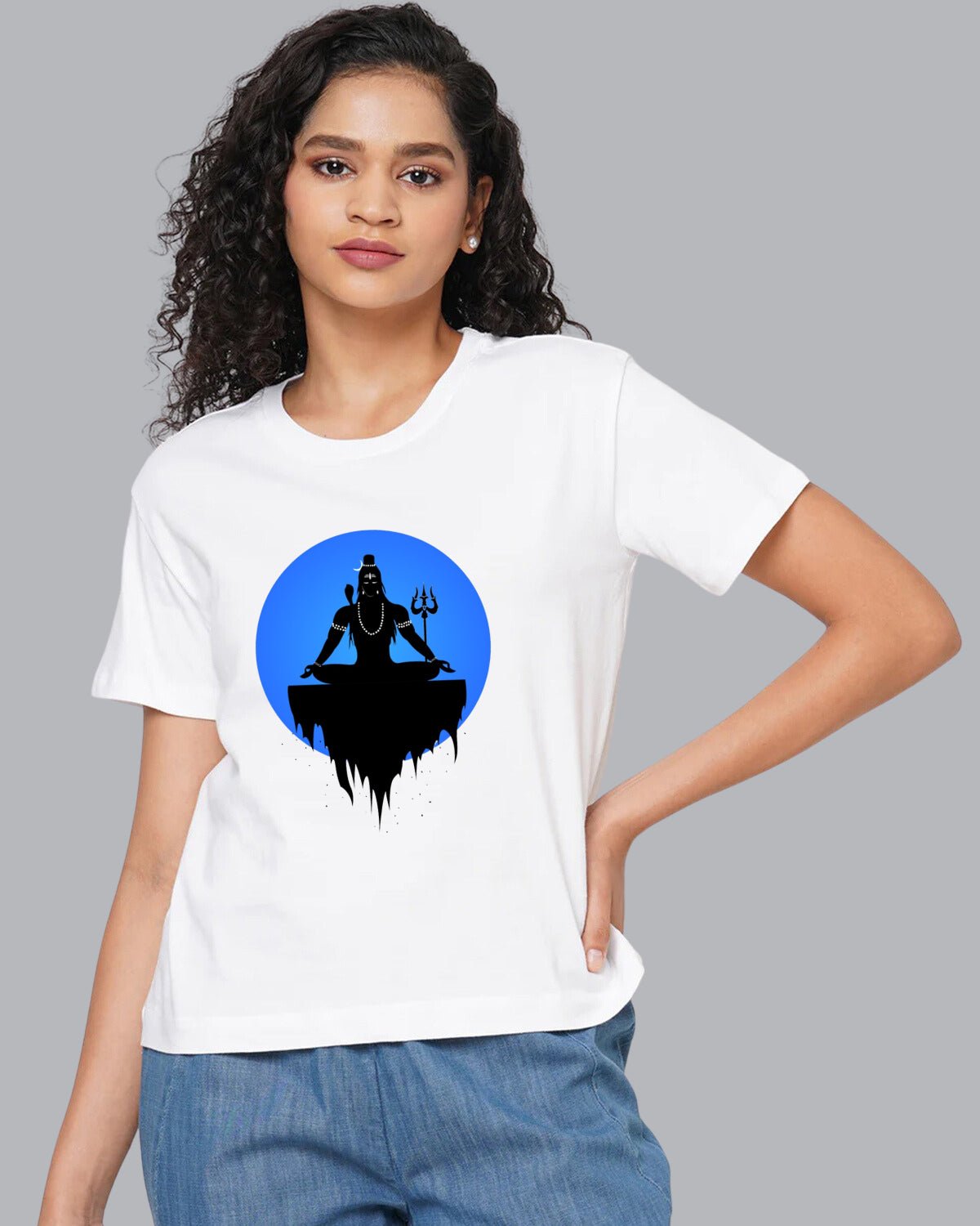 Meditation Shiva Women T-Shirt - His'en'Her - Shop T-Shirts For Men & Women Online