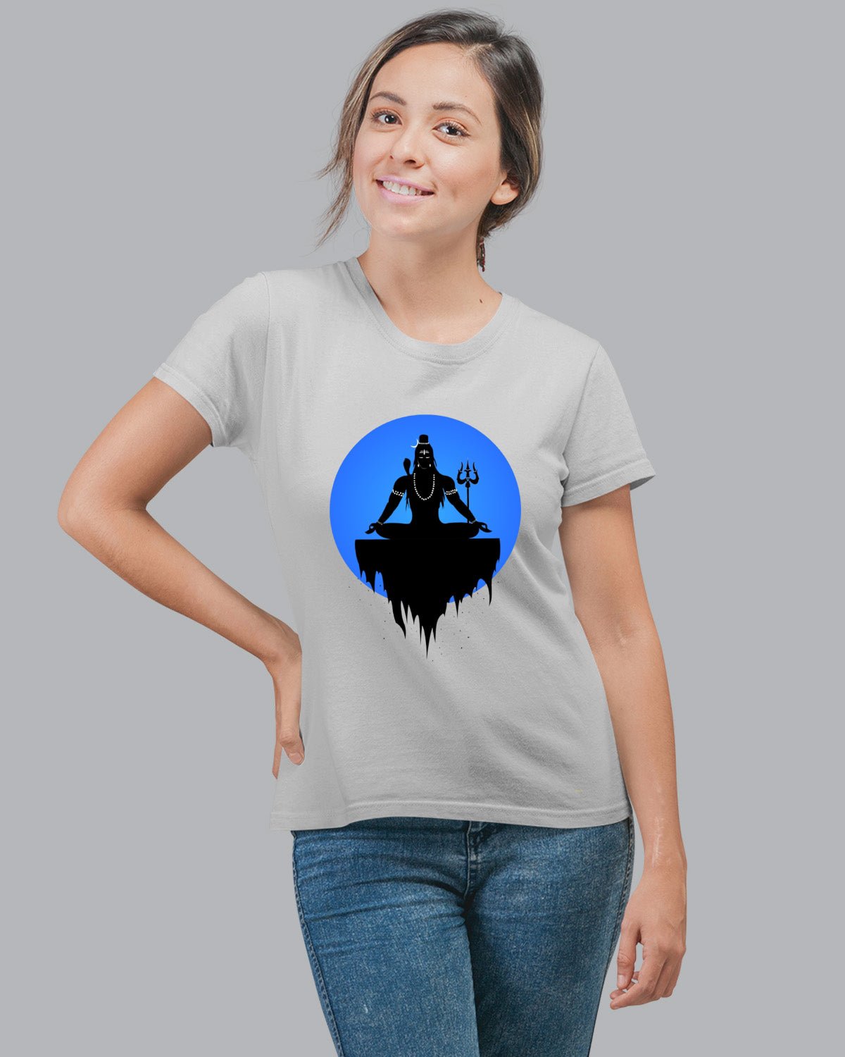 Meditation Shiva Women T-Shirt - His'en'Her - Shop T-Shirts For Men & Women Online