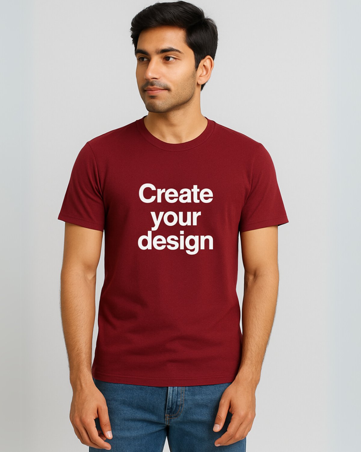 Men's Custom T-Shirt - Maroon