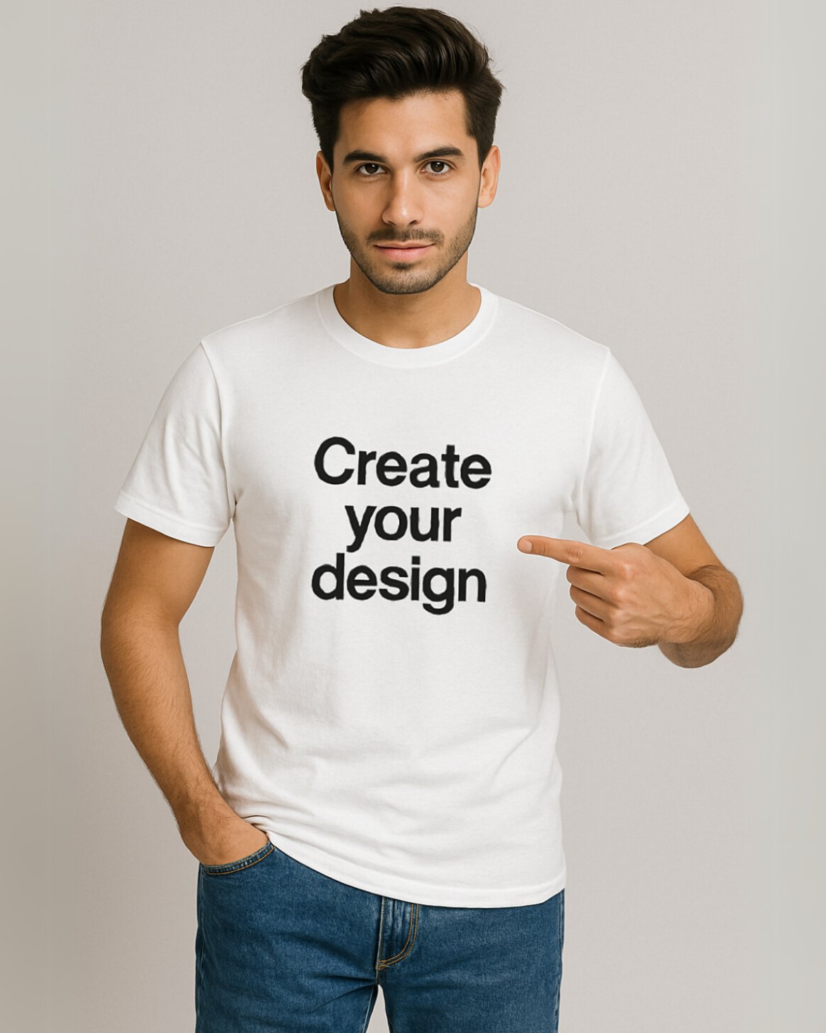 Men's Custom T-Shirt - White