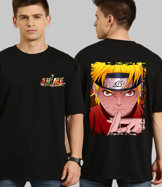 Naruto Action- Oversized T-Shirt - His'en'Her - Shop T-Shirts For Men & Women Online