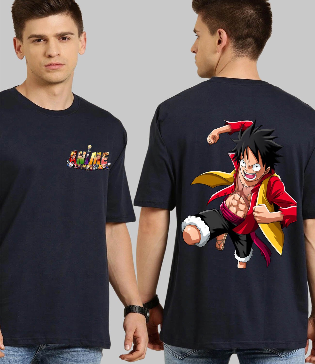 Naruto Fight- Oversized T-Shirt - His'en'Her - Shop T-Shirts For Men & Women Online