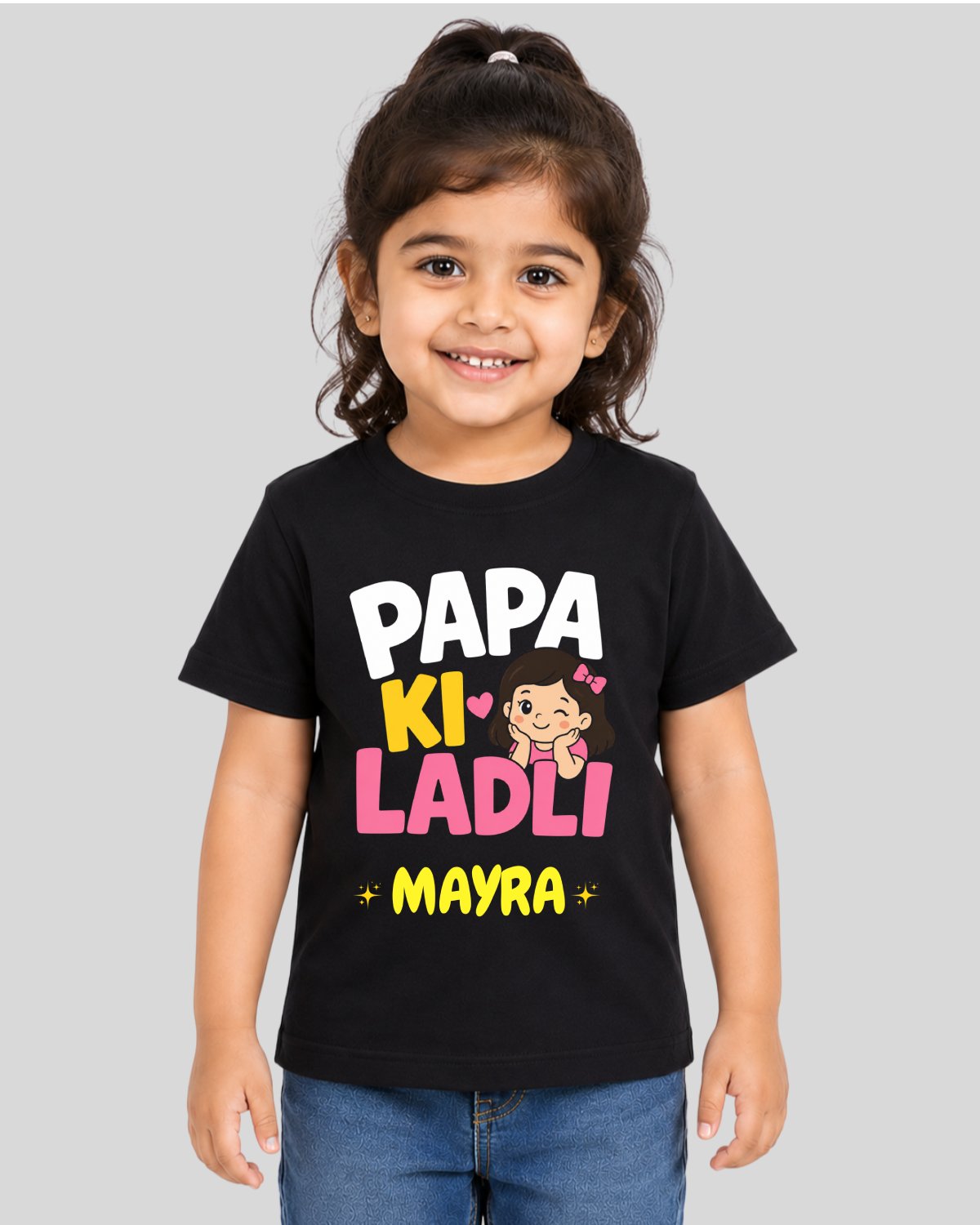 Papa ki Ladli Kids Custom T-Shirt