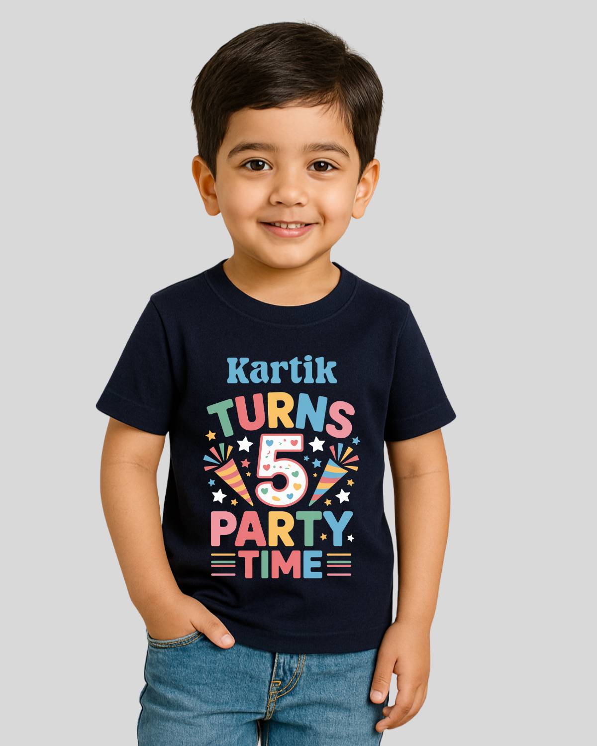 Party Time Custom Kids Birthday T-Shirt