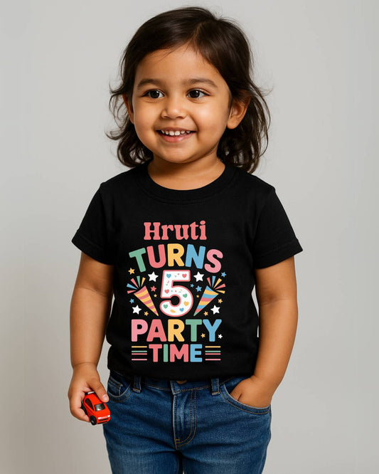 Party Time Custom Kids Birthday T-Shirt