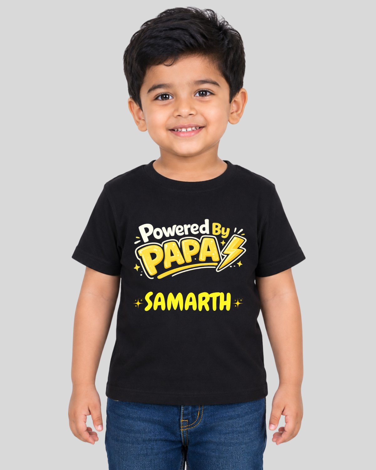 Papa Powered Kids Custom T-Shirt