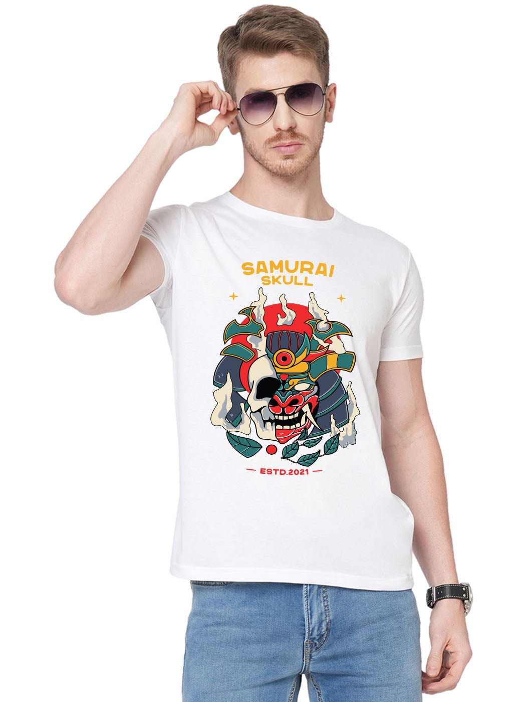 Samurai Skull  T-Shirt