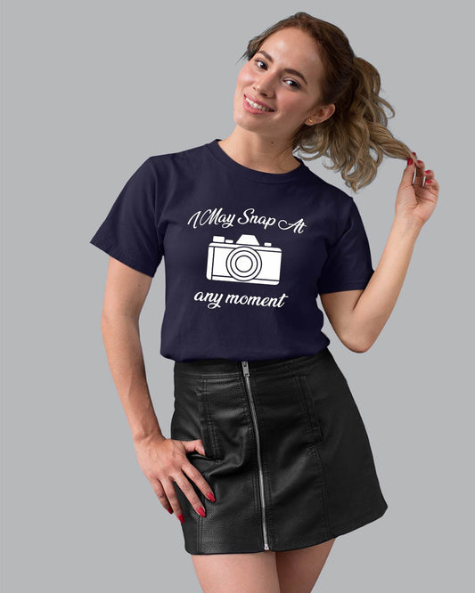 Snap Moment Women T-Shirt - His'en'Her - Shop T-Shirts For Men & Women Online