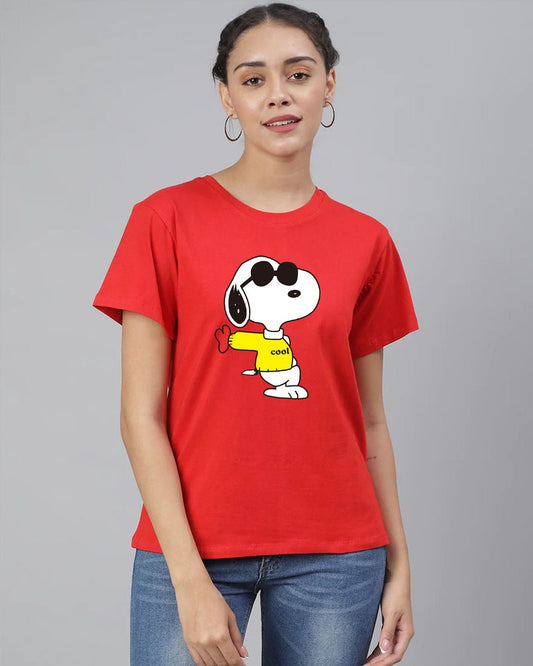 Snoopy Women T-Shirt - His'en'Her - Shop T-Shirts For Men & Women Online