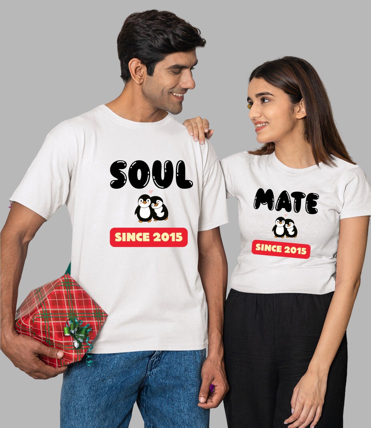 Soul Mate Since Couple T-Shirt - His'en'Her - Shop T-Shirts For Men & Women Online