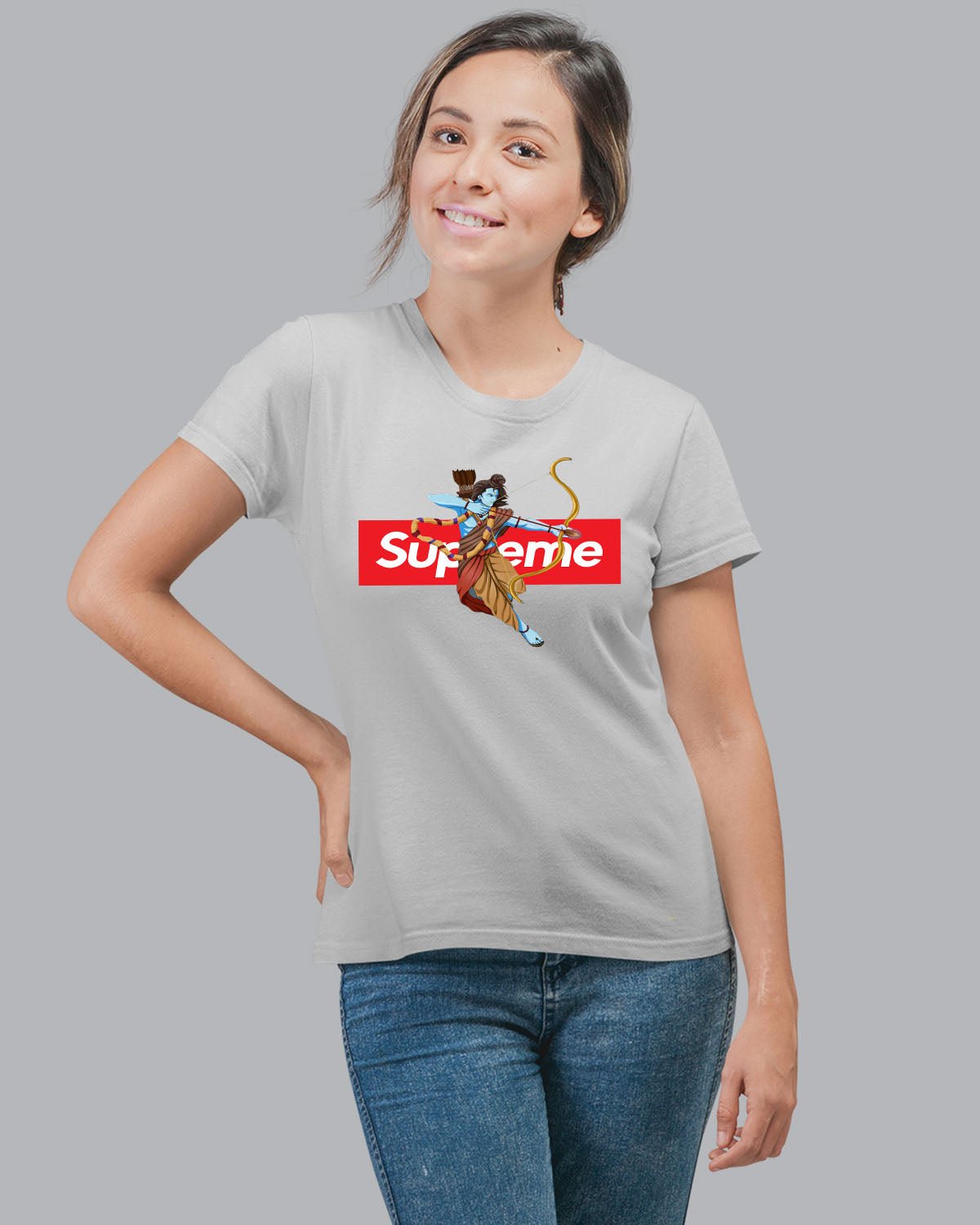 Super Power Ram Women T-Shirt - His'en'Her - Shop T-Shirts For Men & Women Online