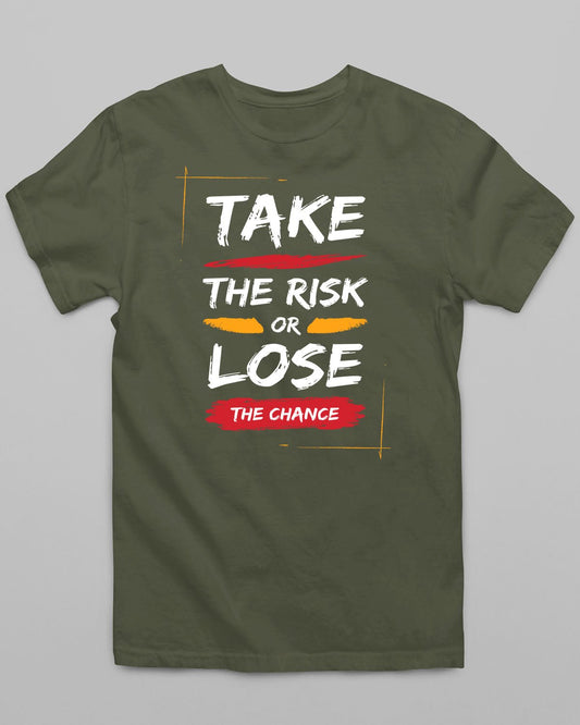 Take The Risk T-Shirt - His'en'Her - Shop T-Shirts For Men & Women Online