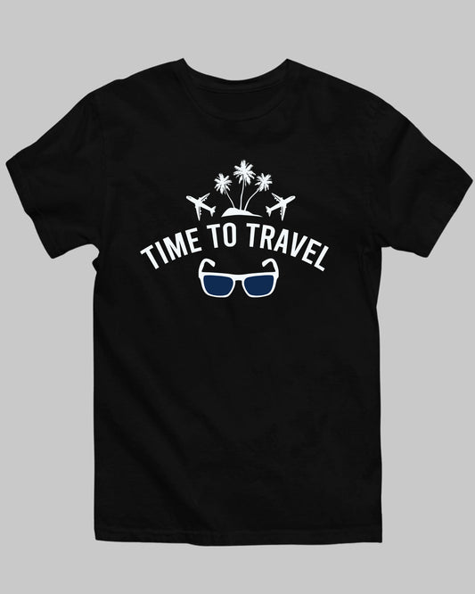 Time To Travel T-Shirt - His'en'Her - Shop T-Shirts For Men & Women Online