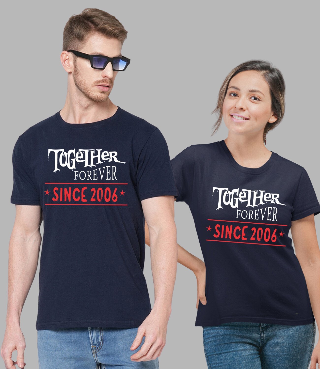 Together Since Couple T-Shirt - His'en'Her - Shop T-Shirts For Men & Women Online