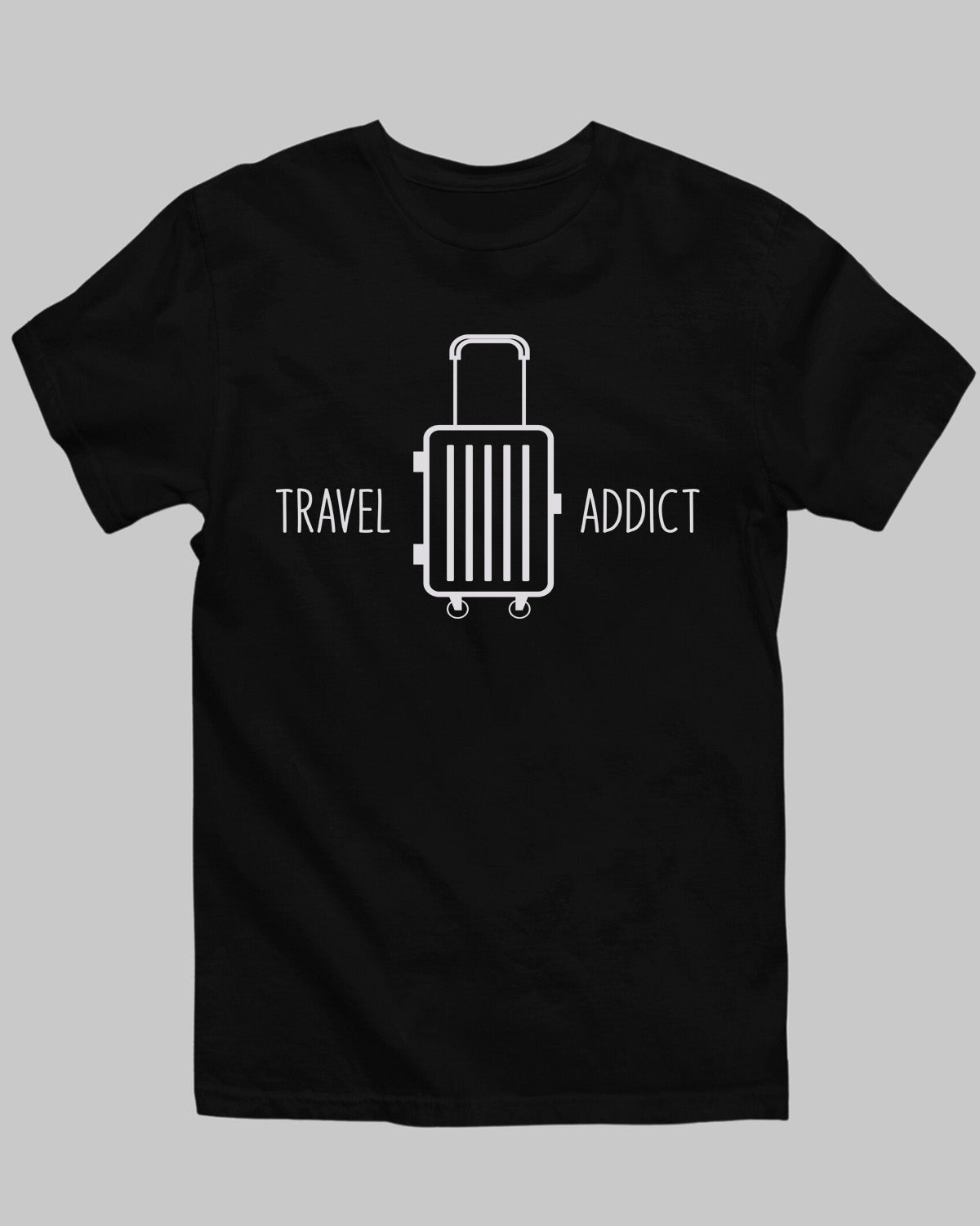 Travel Addict T-Shirt - His'en'Her - Shop T-Shirts For Men & Women Online