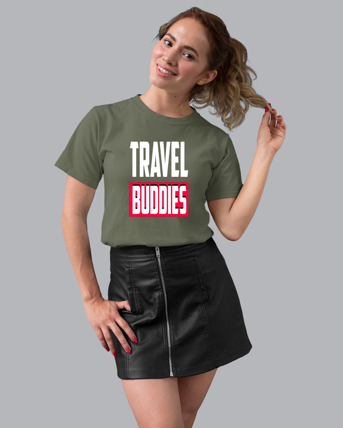 Travel Buddies Women T-Shirt - His'en'Her - Shop T-Shirts For Men & Women Online