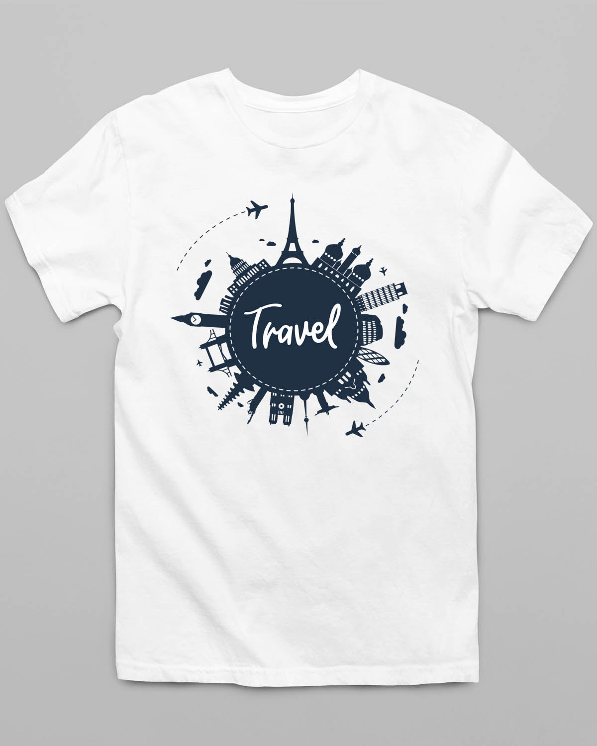 Travel Globe T-Shirt - His'en'Her - Shop T-Shirts For Men & Women Online