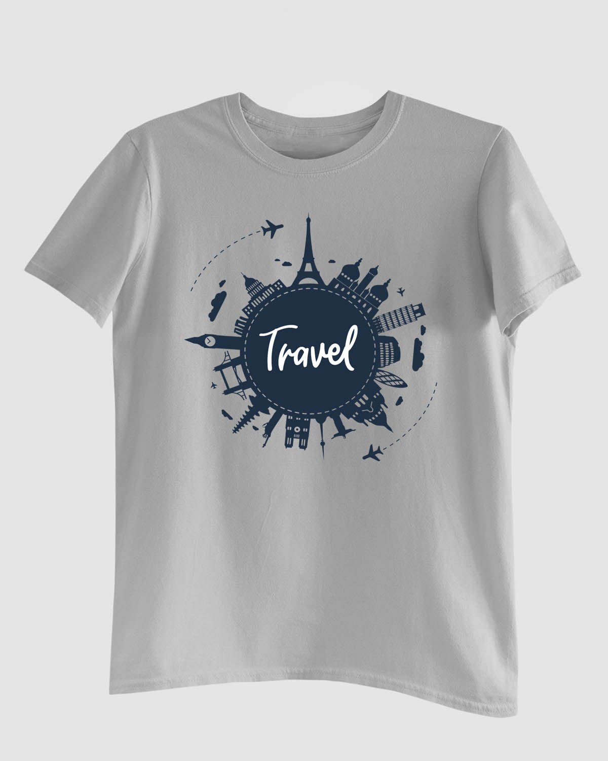 Travel Globe T-Shirt - His'en'Her - Shop T-Shirts For Men & Women Online