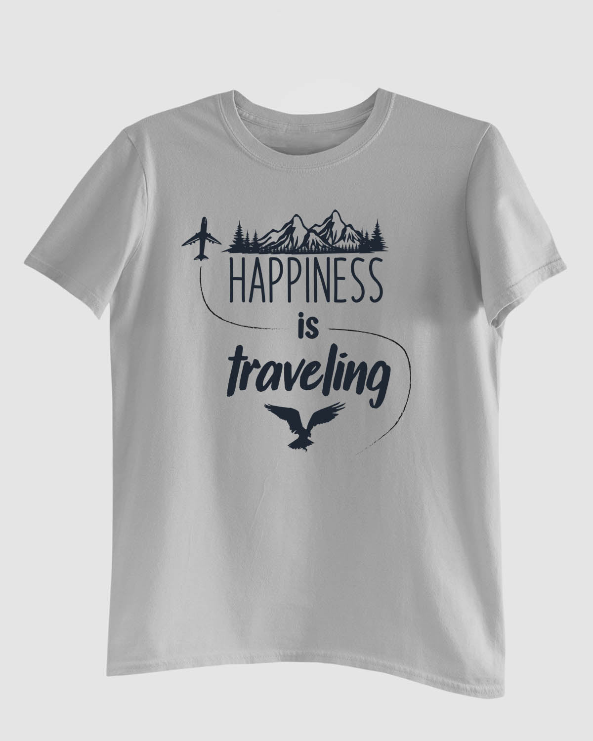 Travel Happiness T-Shirt - His'en'Her - Shop T-Shirts For Men & Women Online