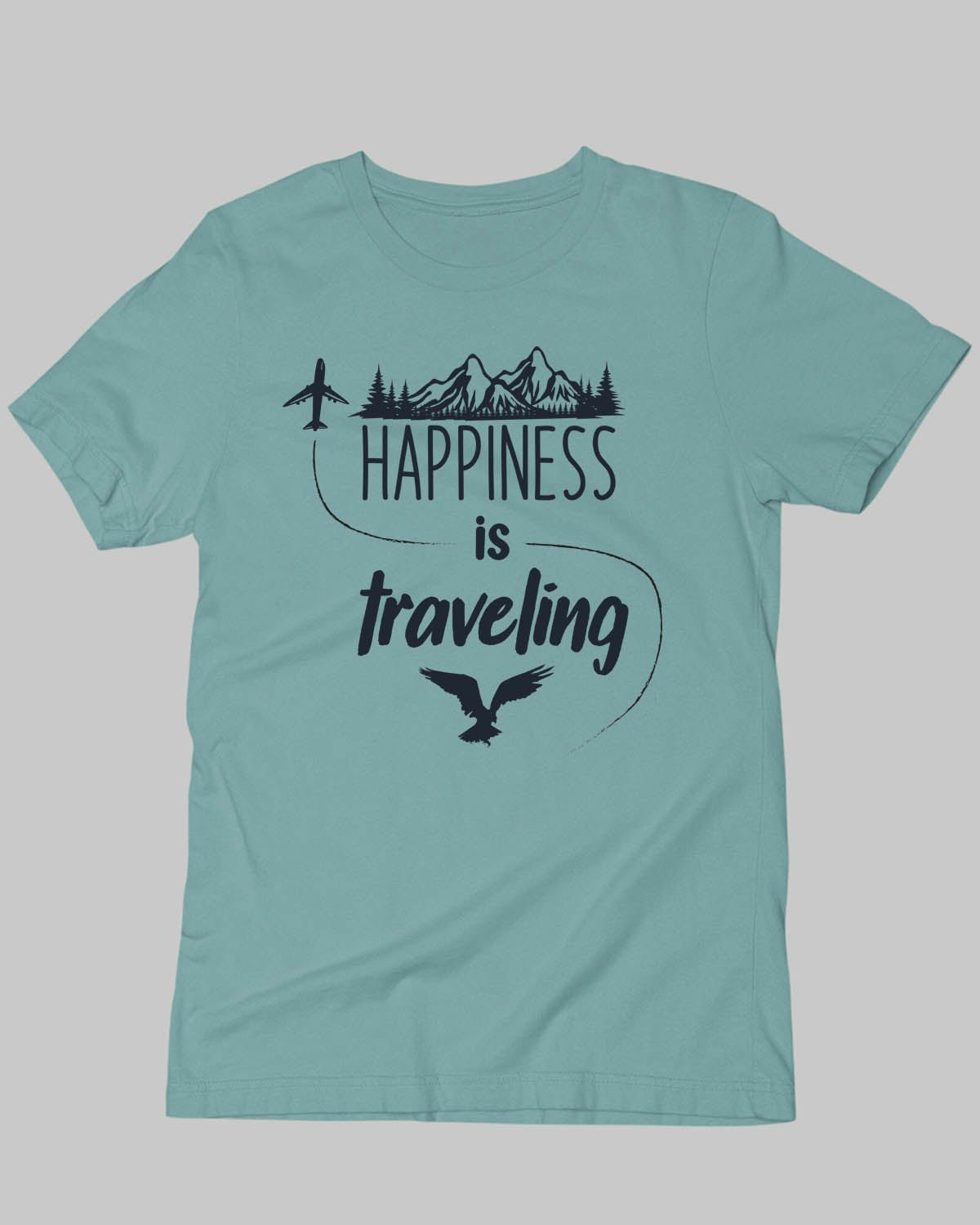 Travel Happiness T-Shirt - His'en'Her - Shop T-Shirts For Men & Women Online