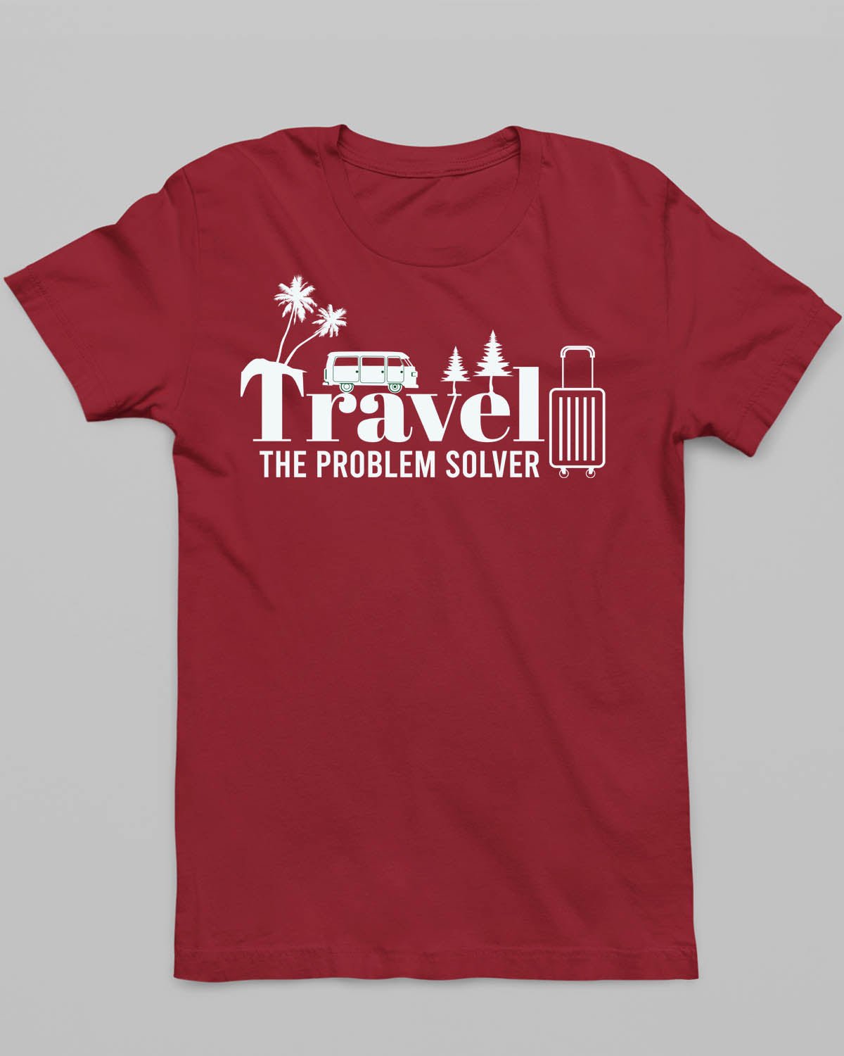 Travel Problem Solver T-Shirt - His'en'Her - Shop T-Shirts For Men & Women Online